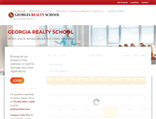 Tablet Screenshot of georgiarealtyschool.com